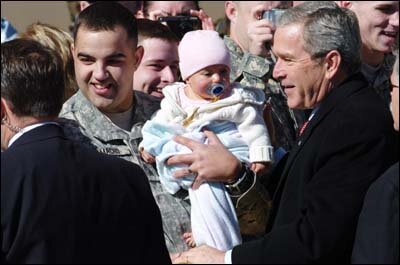 President Bush and SGT Camacho